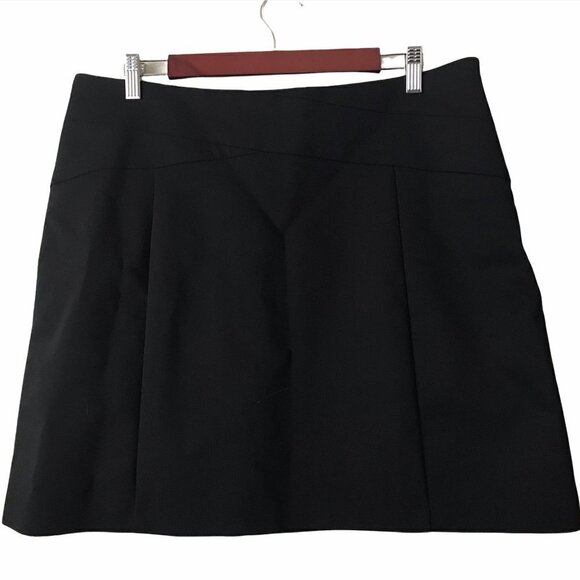 Elle Women's Black A-Line Fully Lined Stretch Skirt - Picture 1 of 12